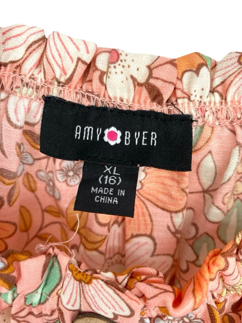 Amy Byer Girl’s Daisy Floral Printed Beach Pants and Top Set